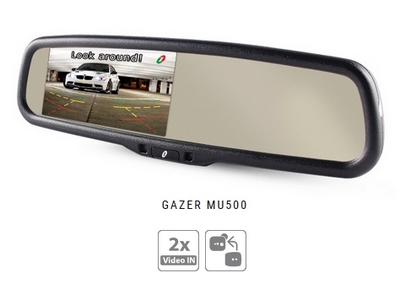 Gazer MU-500 зеркало с монитором 4.3 дюйма в штатное место