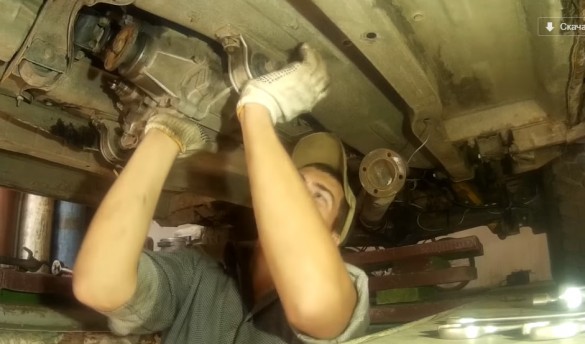 снятие раздаточной коробки