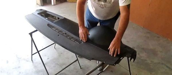 Ремонт торпедо после срабатывания подушек безопасности своими руками